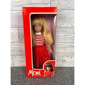 Vintage URANIUM MONI DOLL 7.5 Inch New Old Stock Boxed Girl